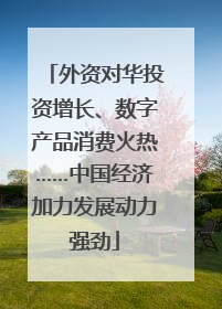 外资对华投资增长、数字产品消费火热……中国经济加力发展动力强劲