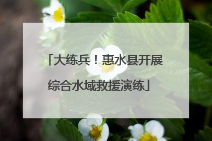 大练兵！惠水县开展综合水域救援演练