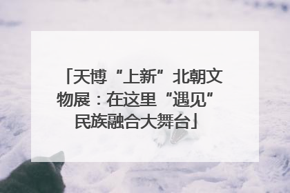 天博“上新”北朝文物展：在这里“遇见”民族融合大舞台