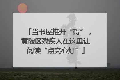 当书屋推开“碍”，黄陂区残疾人在这里让阅读“点亮心灯”