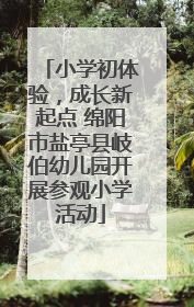 小学初体验，成长新起点 绵阳市盐亭县岐伯幼儿园开展参观小学活动
