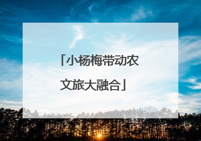 小杨梅带动农文旅大融合