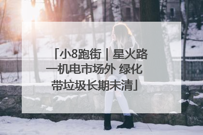小8跑街｜星火路一机电市场外 绿化带垃圾长期未清