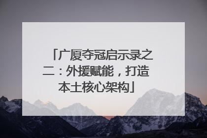 广厦夺冠启示录之二：外援赋能，打造本土核心架构