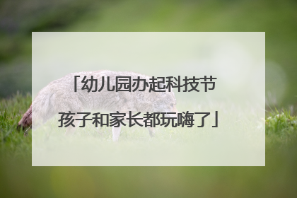 幼儿园办起科技节 孩子和家长都玩嗨了