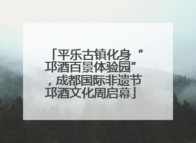 平乐古镇化身“邛酒百景体验园”，成都国际非遗节邛酒文化周启幕