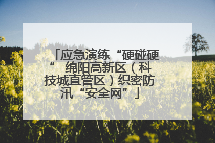 应急演练“硬碰硬” 绵阳高新区（科技城直管区）织密防汛“安全网”