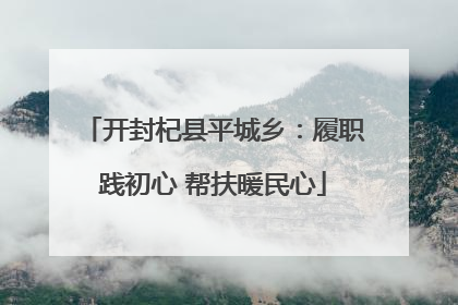 开封杞县平城乡：履职践初心 帮扶暖民心