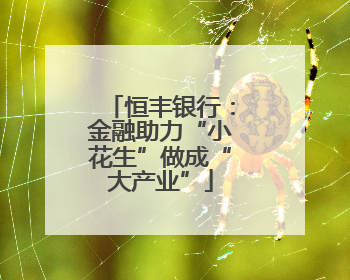恒丰银行：金融助力“小花生”做成“大产业”