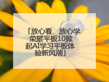 放心看、放心学 荣耀平板10掀起AI学习平板体验新风潮