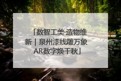 数智工美·造物维新｜泉州漆线雕万象 AR数字焕千秋