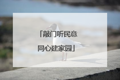 敲门听民意 同心建家园