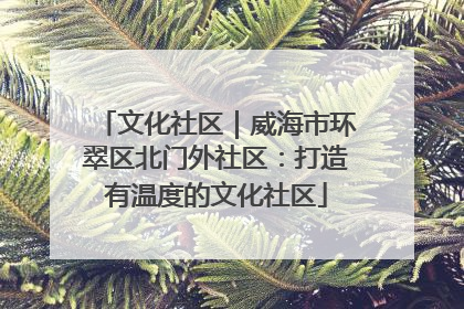 文化社区｜威海市环翠区北门外社区：打造有温度的文化社区
