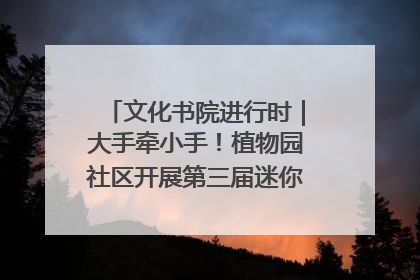 文化书院进行时｜大手牵小手！植物园社区开展第三届迷你马拉松活动