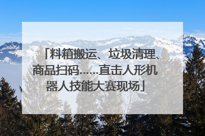 料箱搬运、垃圾清理、商品扫码……直击人形机器人技能大赛现场