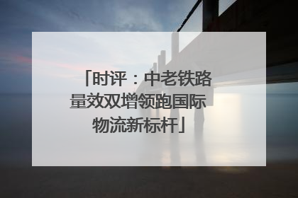 时评：中老铁路量效双增领跑国际物流新标杆