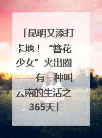 昆明又添打卡地！“簪花少女”火出圈——有一种叫云南的生活之365天