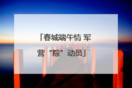 春城端午情 军营“粽”动员