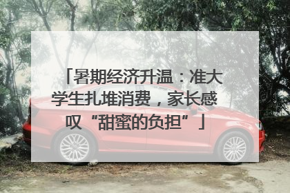 暑期经济升温：准大学生扎堆消费，家长感叹“甜蜜的负担”