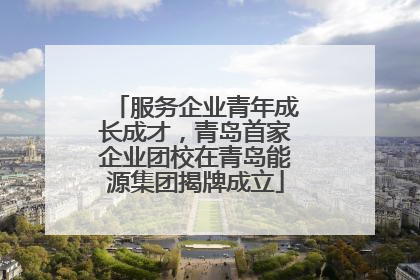 服务企业青年成长成才，青岛首家企业团校在青岛能源集团揭牌成立