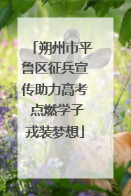 朔州市平鲁区征兵宣传助力高考 点燃学子戎装梦想