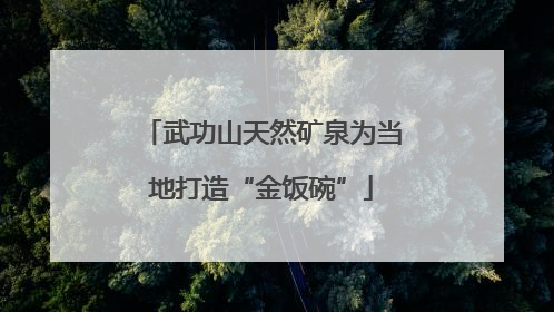 武功山天然矿泉为当地打造“金饭碗”