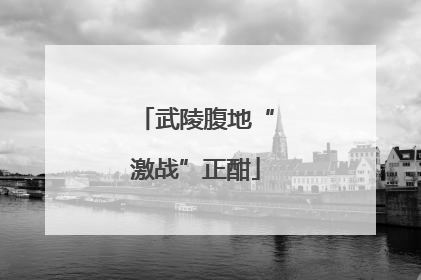 武陵腹地“激战”正酣