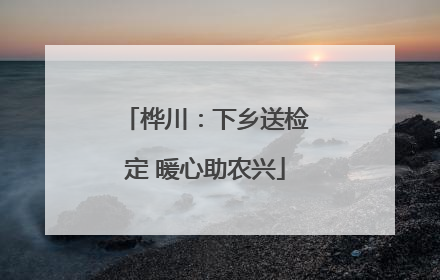 桦川：下乡送检定 暖心助农兴