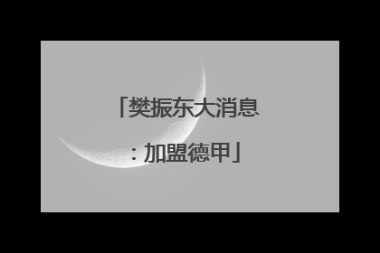 樊振东大消息：加盟德甲