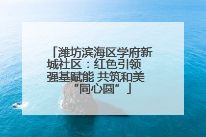 潍坊滨海区学府新城社区：红色引领 强基赋能 共筑和美“同心圆”