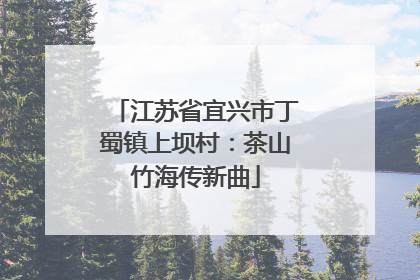 江苏省宜兴市丁蜀镇上坝村：茶山竹海传新曲