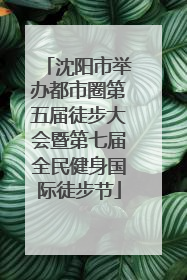沈阳市举办都市圈第五届徒步大会暨第七届全民健身国际徒步节