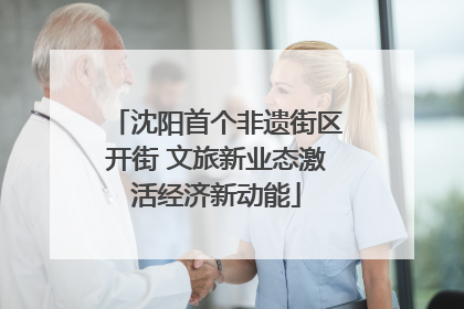 沈阳首个非遗街区开街 文旅新业态激活经济新动能
