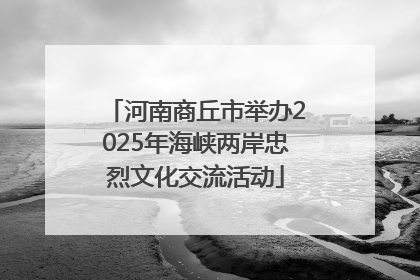 河南商丘市举办2025年海峡两岸忠烈文化交流活动