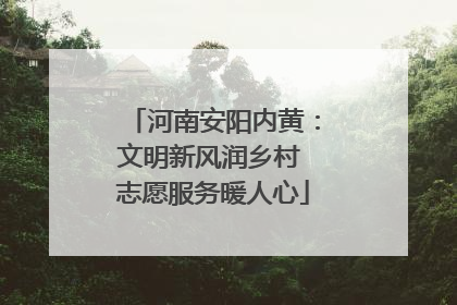 河南安阳内黄：文明新风润乡村 志愿服务暖人心
