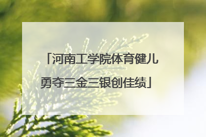 河南工学院体育健儿勇夺三金三银创佳绩