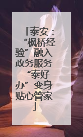 泰安：“枫桥经验”融入政务服务 “泰好办”变身贴心管家