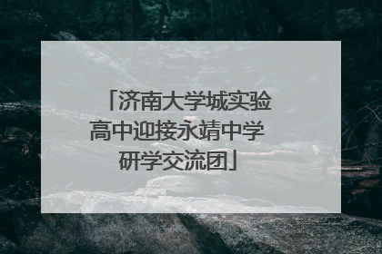 济南大学城实验高中迎接永靖中学研学交流团