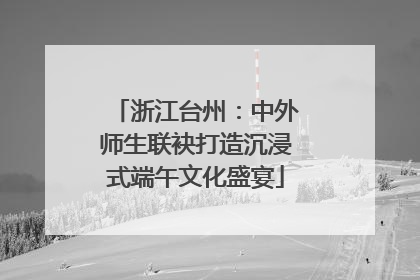 浙江台州：中外师生联袂打造沉浸式端午文化盛宴