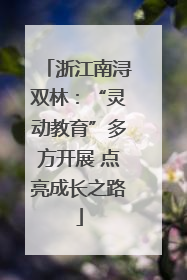 浙江南浔双林：“灵动教育”多方开展 点亮成长之路
