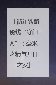 浙江铁路货线“守门人”：毫米之精与万日之安