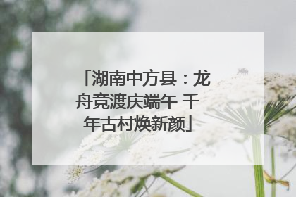 湖南中方县：龙舟竞渡庆端午 千年古村焕新颜