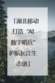 湖北移动打造“AI数字哨兵”护航长江生态链