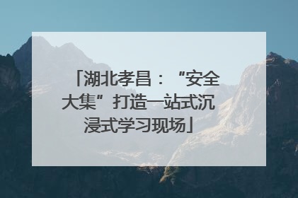 湖北孝昌：“安全大集”打造一站式沉浸式学习现场