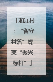 湘江村：“留守村落”蝶变“振兴标杆”