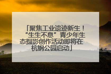 聚焦工业遗迹新生！“生生不息”青少年生态摄影创作活动即将在杭钢公园启动