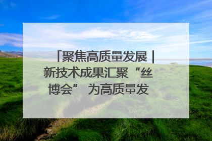 聚焦高质量发展｜新技术成果汇聚“丝博会” 为高质量发展注入新动能