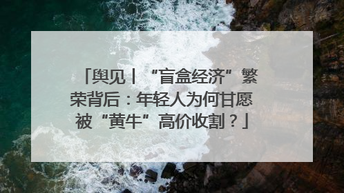 舆见丨“盲盒经济”繁荣背后：年轻人为何甘愿被“黄牛”高价收割？