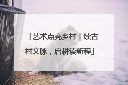 艺术点亮乡村｜续古村文脉，启耕读新程