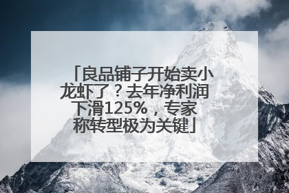 良品铺子开始卖小龙虾了？去年净利润下滑125%，专家称转型极为关键
